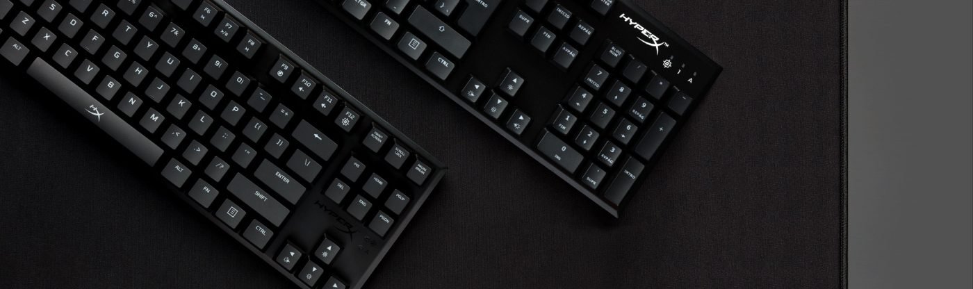 Teclado visto desde arriba